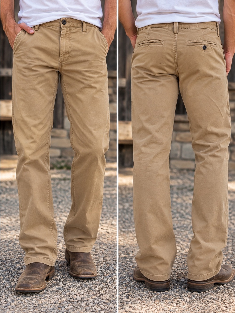 American Eagle Men’s Original Straight Khaki Pants Size 32